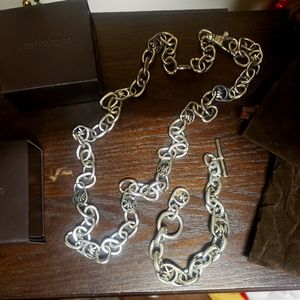 MK NECKLACE AND TOGGLE BRACELET SET...AUTHENTIC